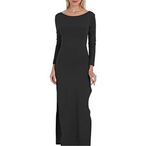 F21 maxi dress with slit